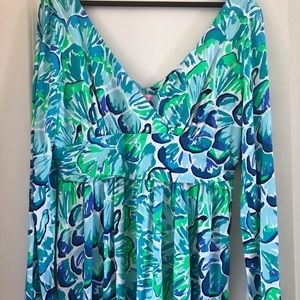 Lilly Pulitzer Fleur Hydrangea Dress - XL